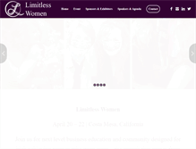 Tablet Screenshot of limitlesswomen.com